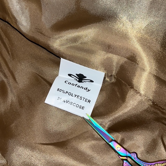 Coofandy Layered Plaid Dress Suit Vest Mens Size Medium Womens large - Picture 11 of 12